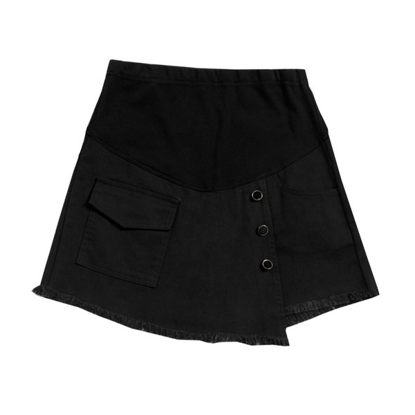 Trudnička suknja s asimetričnim gumbima