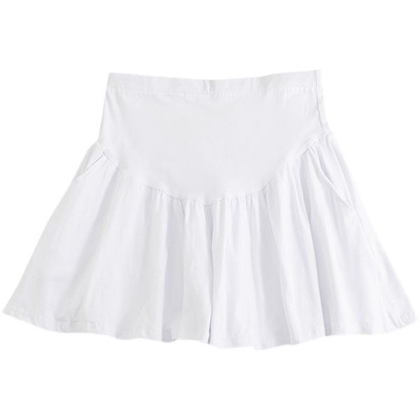 Skraćena trudnička suknja s džepovima