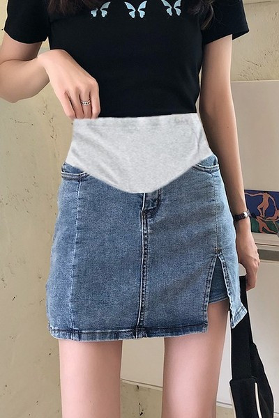 Ležerna trudnička traper suknja