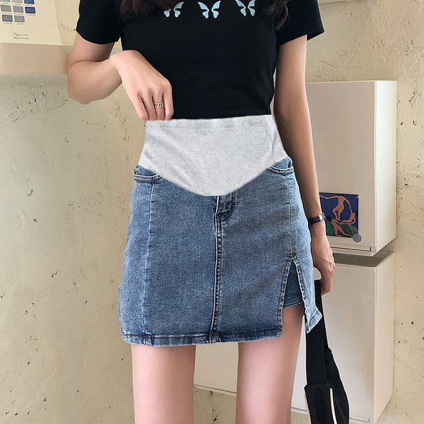 Ležerna trudnička traper suknja