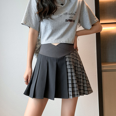 Μοντέρνα ψηλόμεση πλισέ φούστα εγκυμοσύνης