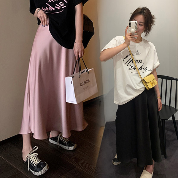 Κλος σατέν φούστα εγκυμοσύνης