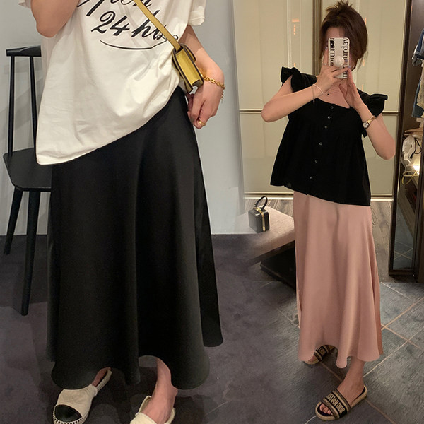 Κλος σατέν φούστα εγκυμοσύνης