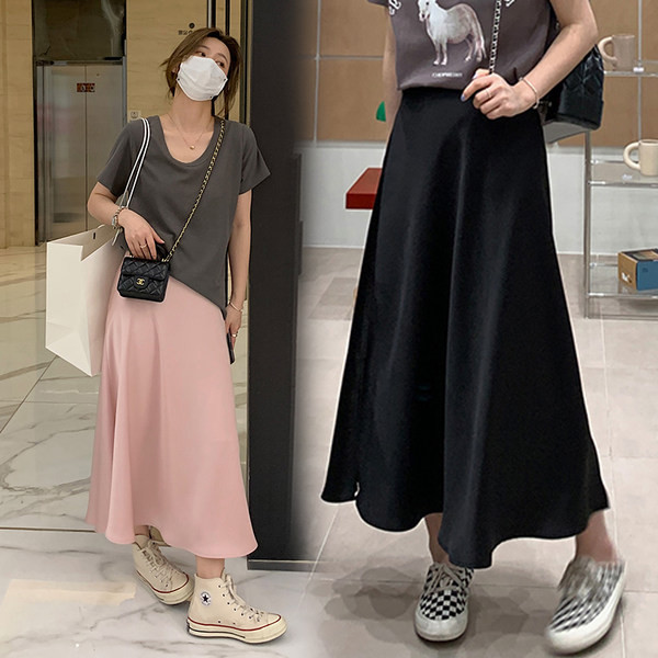 Κλος σατέν φούστα εγκυμοσύνης