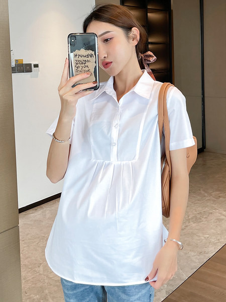 Νέο μοντέλο γυναικείο πουκάμισο εγκυμοσύνης - κοντό ή μακρυμάνικο