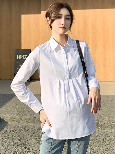 Νέο μοντέλο γυναικείο πουκάμισο εγκυμοσύνης - κοντό ή μακρυμάνικο