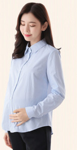 Γυναικείο πουκάμισο εγκυμοσύνης με κλασικό γιακά