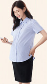 Γυναικείο πουκάμισο εγκυμοσύνης με κλασικό γιακά