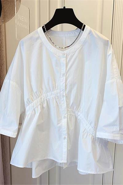 Широка лятна риза с 3/4 ръкав за бременни