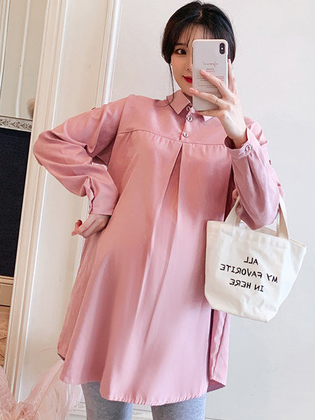 Широка пролетна  риза за бременни