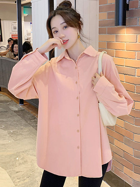 Широка пролетна риза за бременни