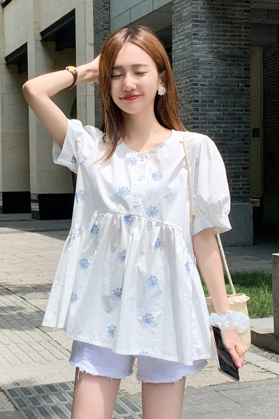 Motinystės marškinėliai trumpomis rankovėmis