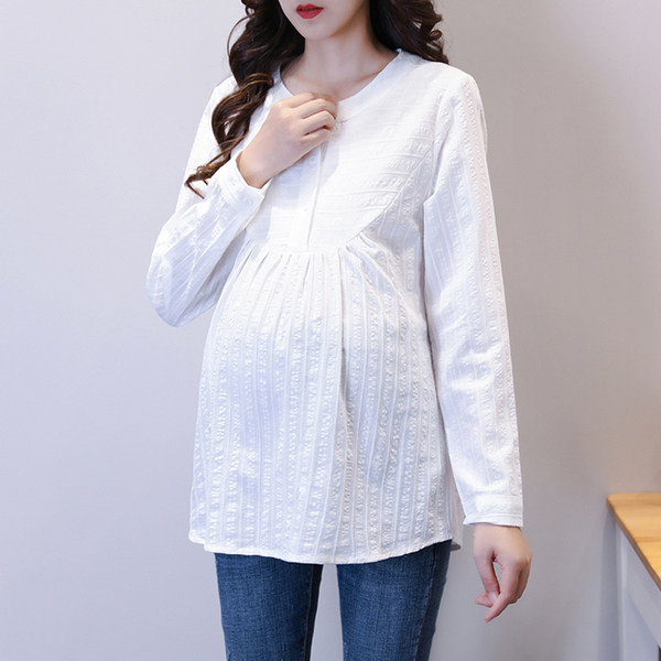 Μακρυμάνικο casual πουκάμισο εγκυμοσύνης