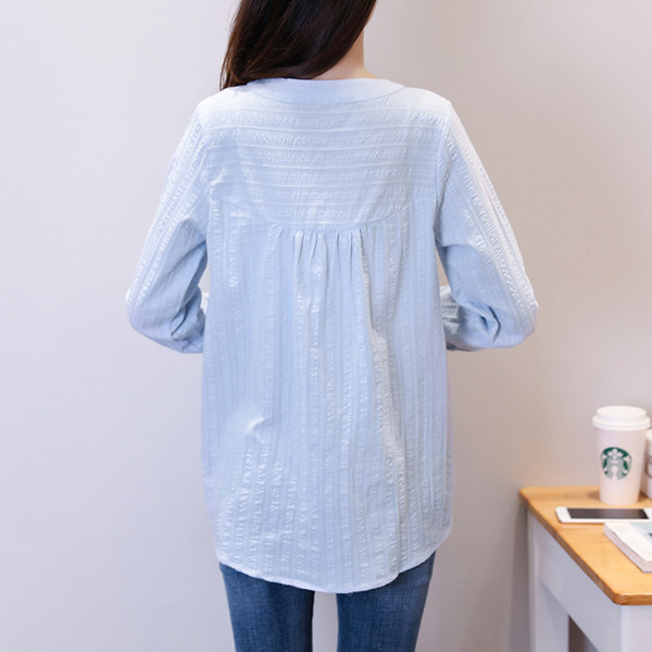 Μακρυμάνικο casual πουκάμισο εγκυμοσύνης