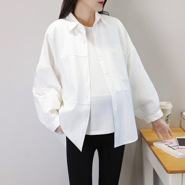 Пролетно-есенна риза подходяща за бременни