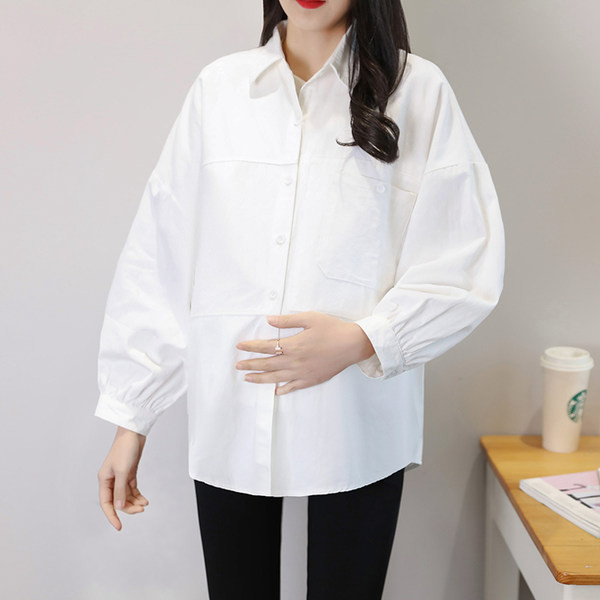 Пролетно-есенна риза подходяща за бременни