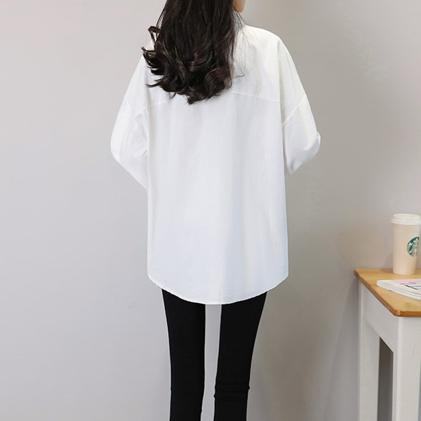 Пролетно-есенна риза подходяща за бременни