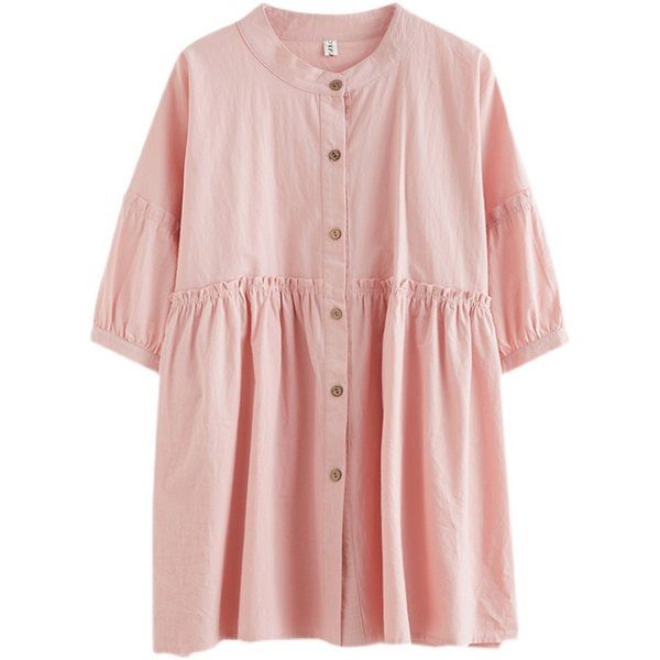 Свободен модел риза за бременни с 3/4 ръкав 