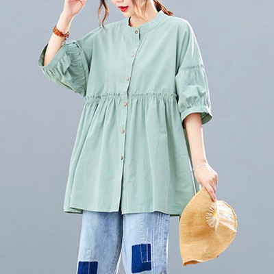 Βαμβακερό πουκάμισο με κουμπιά για εγκύους