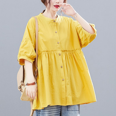 Βαμβακερό πουκάμισο με κουμπιά για εγκύους