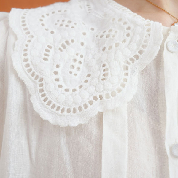 Μακρυμάνικο πουκάμισο με κέντημα για εγκύους casual