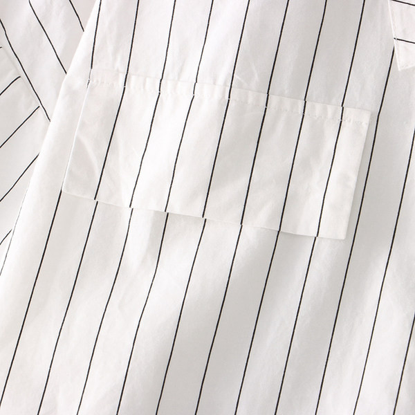 Prugasta trudnička košulja s 3/4 rukavima i V-izrezom