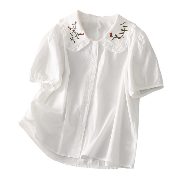 Μοντέρνο γυναικείο πουκάμισο εγκυμοσύνης με κέντημα