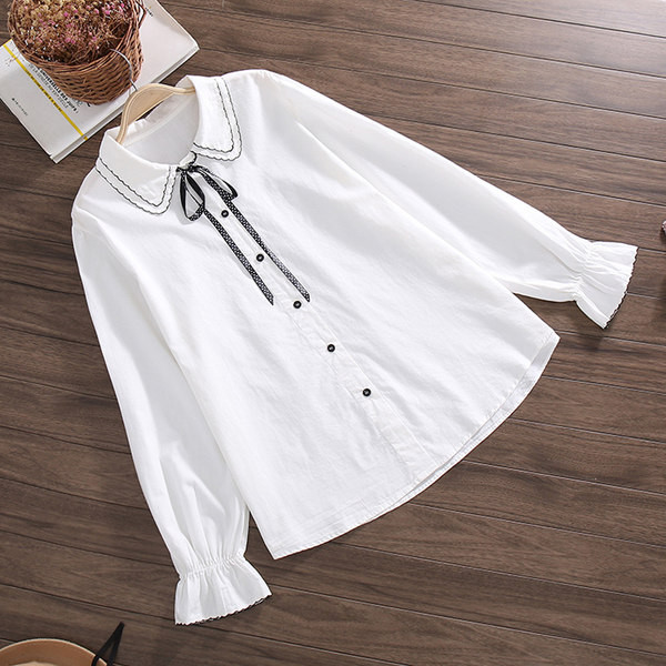 Elegantna trudnička majica dugih rukava s vrpcom