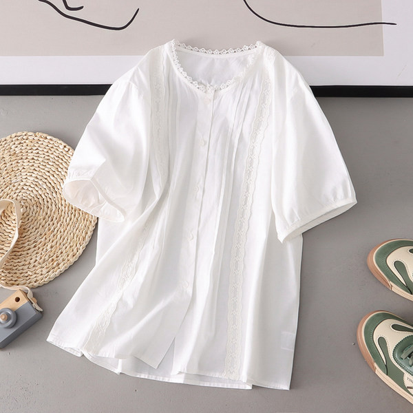 Καλοκαιρινό πουκάμισο εγκυμοσύνης με κέντημα