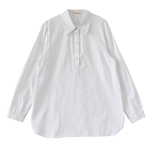 Κλασικό σχέδιο πουκάμισο με κλασικό γιακά για εγκύους