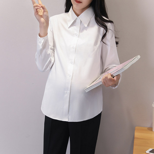 Γυναικείο καθαρό μοντέλο μακρυμάνικο πουκάμισο εγκυμοσύνης