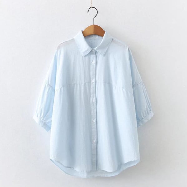 Ljetna skraćena trudnička košulja 3/4 rukava