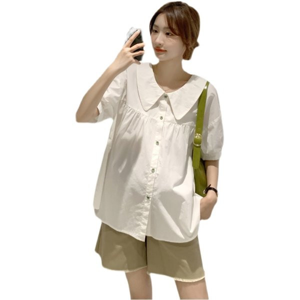 Novi model ženske majice za trudnice s okruglim izrezom