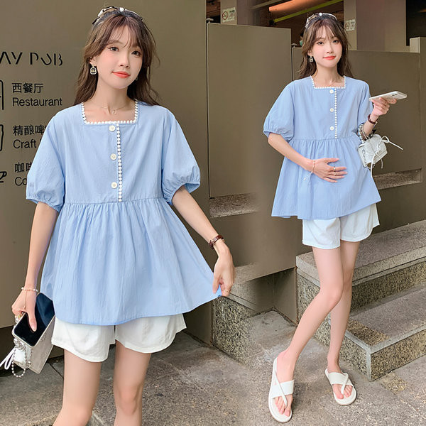 Γυναικείο casual πουκάμισο με τετράγωνη λαιμόκοψη