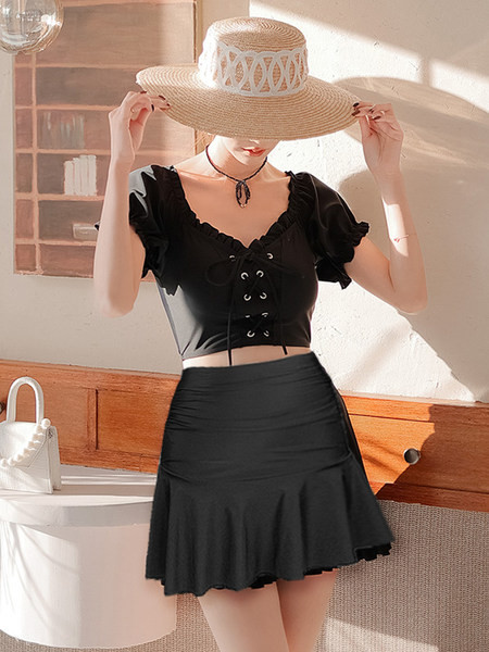 Μοντέρνα φούστα εγκυμοσύνης  ψηλόμεση με μοτίβο