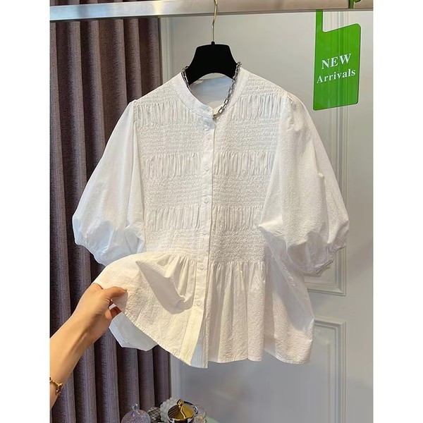 Γυναικείο πουκάμισο εγκυμοσύνης με φουσκωτά μανίκια