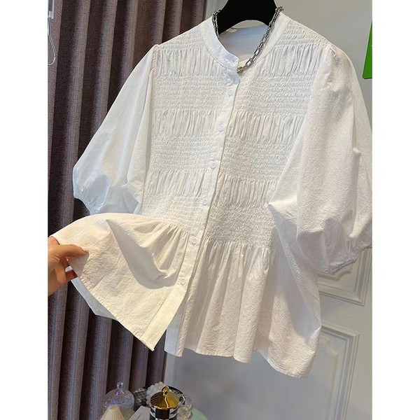 Γυναικείο πουκάμισο εγκυμοσύνης με φουσκωτά μανίκια