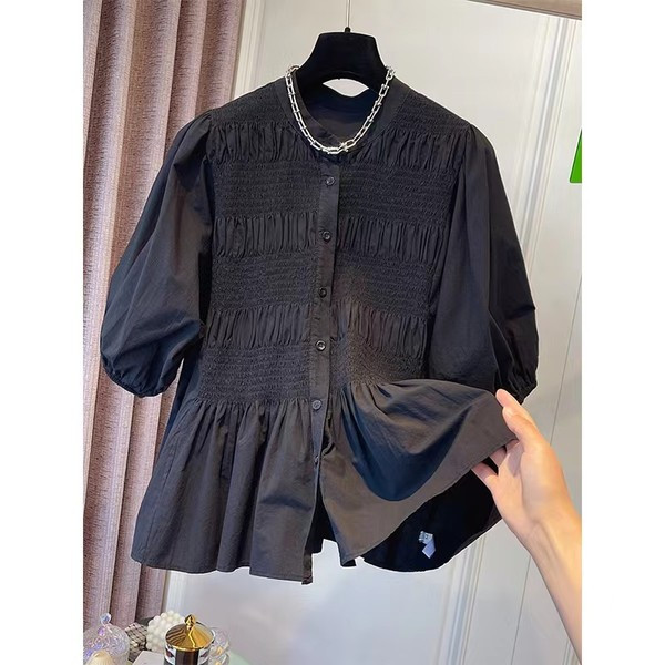 Γυναικείο πουκάμισο εγκυμοσύνης με φουσκωτά μανίκια