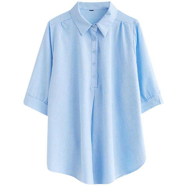 Laisvi marškiniai su 3/4 rankovėmis, tinkami nėščiosioms