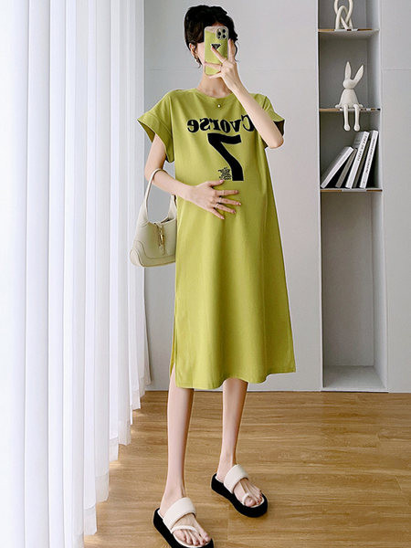 Novi model pamučne trudničke haljine sa natpisom