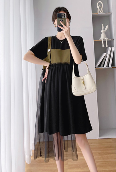 Ženska ljetna trudnička haljina od tila