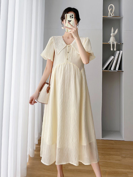 Ženska ljetna haljina za trudnice kratkih rukava