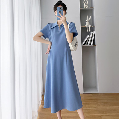 Γυναικείο casual φόρεμα με κοντά μανίκια - τρία χρώματα