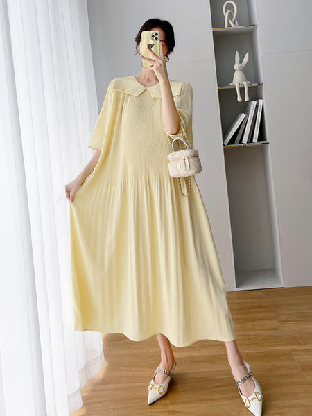 Široka plisirana suknja za trudnice