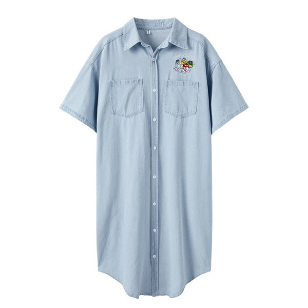 Široka teksas trudnička haljina