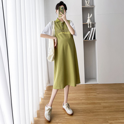 Βαμβακερό φόρεμα εγκυμοσύνης με φλοράλ στάμπα