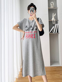 Ljetna haljina za trudnice s okruglim izrezom