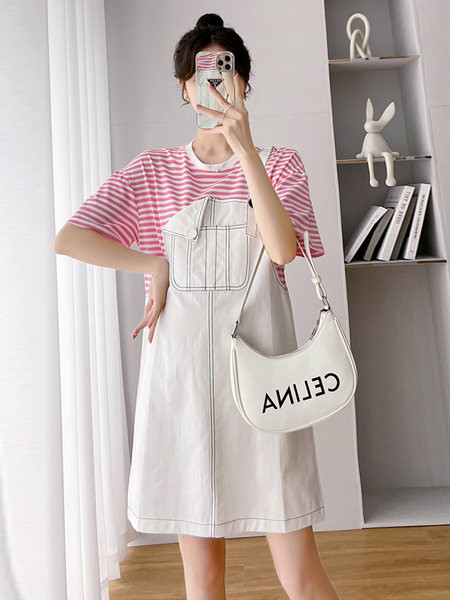 Ležerna ženska trudnička haljina - dvije boje