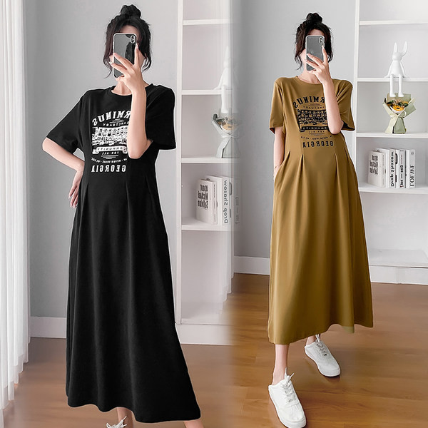 Pamučna haljina s izrezima i cvjetnim printom