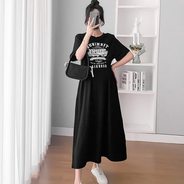 Pamučna haljina s izrezima i cvjetnim printom